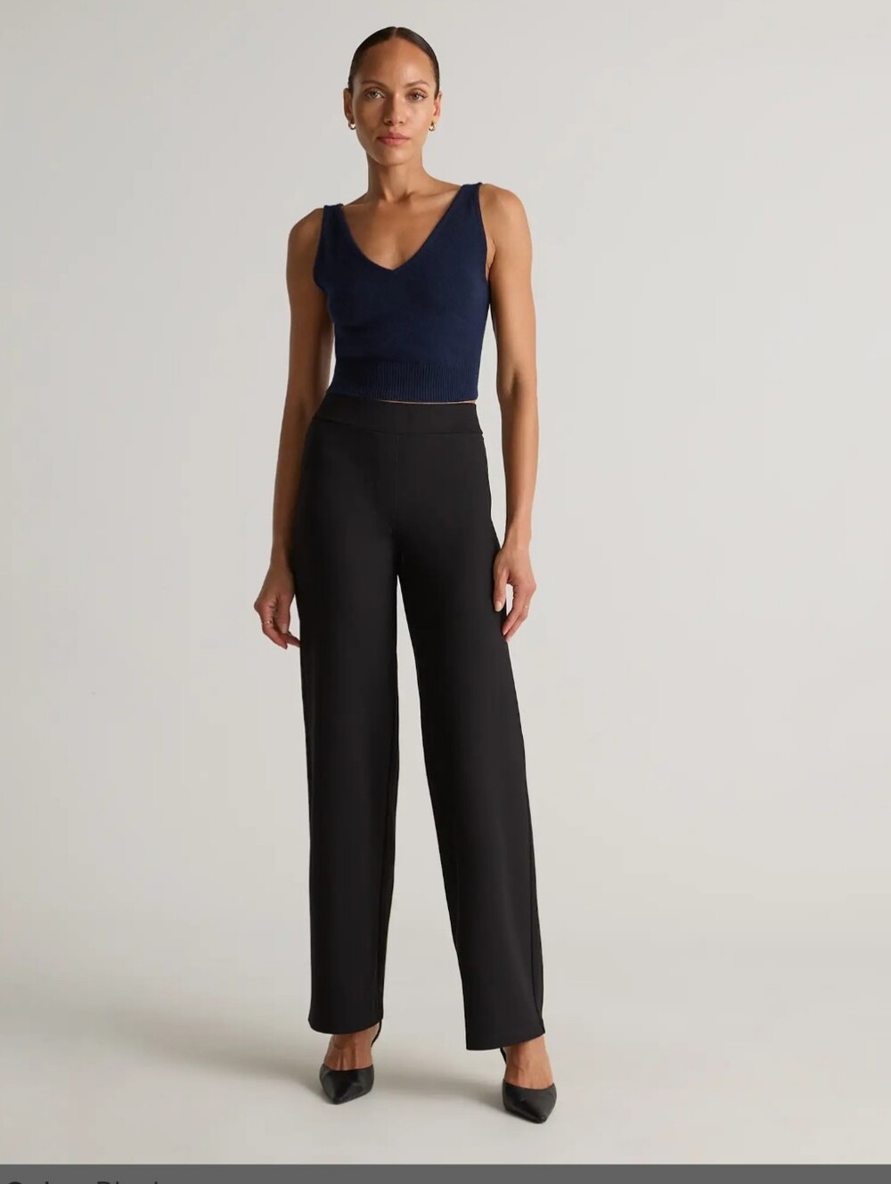 NWT Quince Ultra-Stretch Ponte Wide Leg Pants